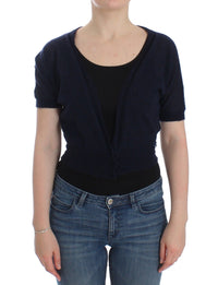 Thumbnail for Knit Blue Wool Sweater Cardigan