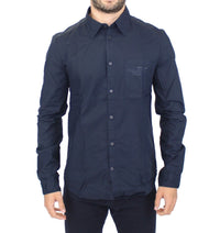 Thumbnail for Stunning Blue Cotton Casual Shirt