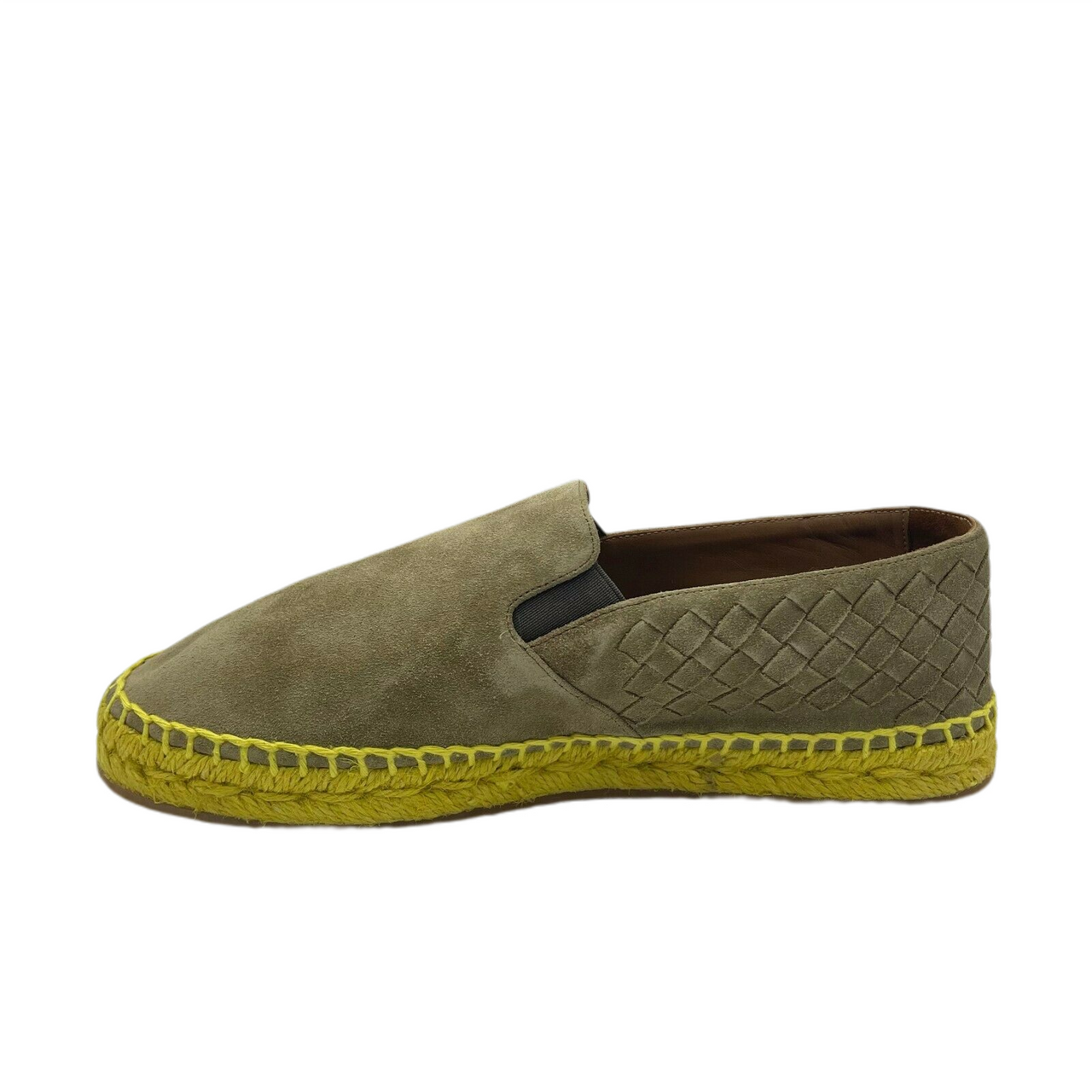 Men's Tan Suede Woven Slip On Shoe