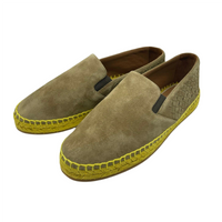 Thumbnail for Men's Tan Suede Woven Slip On Shoe