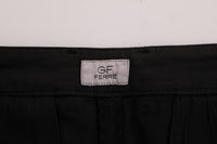 Thumbnail for Elegant Slim Fit Black Cotton Trousers