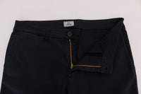 Thumbnail for Blue Cotton Stretch Chinos Pants