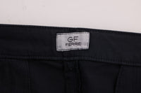 Thumbnail for Sleek Blue Cotton Stretch Pants for Men