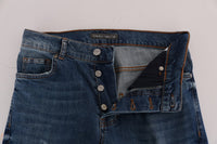 Thumbnail for Blue Wash Torn Dunfermile Slim Fit Jeans