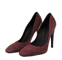 Thumbnail for Women's Dark Rose Suede Leather Luxe Heels