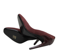 Thumbnail for Women's Dark Rose Suede Leather Luxe Heels