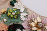 Thumbnail for Elegant Floral Embroidered Silk Maxi Dress