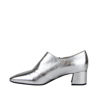 Thumbnail for Bottega Veneta Women's Metallic Silver Leather Ankle Booties