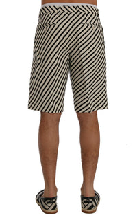 Thumbnail for Striped Hemp Casual Shorts