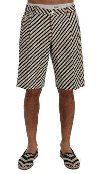 Thumbnail for Striped Hemp Casual Shorts