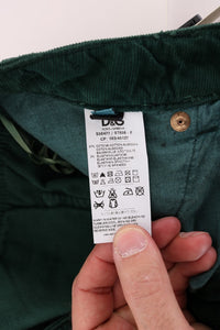 Thumbnail for Elegant Green Cotton Blend Trousers
