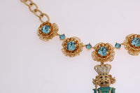 Thumbnail for Elegant Gold Crystal Statement Necklace