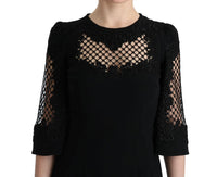 Thumbnail for Elegant Black Floral Maxi Dress