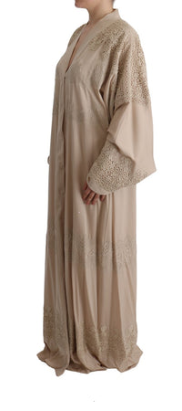 Thumbnail for Elegant Beige Cape Kaftan Dress