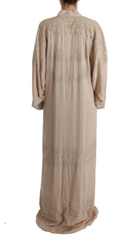 Thumbnail for Elegant Beige Cape Kaftan Dress