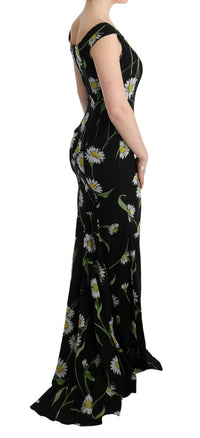 Thumbnail for Sunflower Print Full Length Sheath Dress