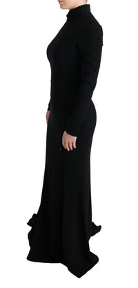 Thumbnail for Elegant Full Length Sheath Gown in Black