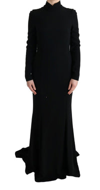 Thumbnail for Elegant Full Length Sheath Gown in Black