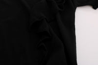 Thumbnail for Elegant Black Lana Wool Top