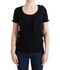 Thumbnail for Elegant Black Lana Wool Top