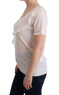 Thumbnail for Elegant White Lana Wool Top