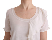 Thumbnail for Elegant White Lana Wool Top