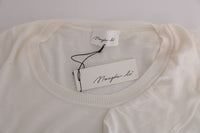 Thumbnail for Elegant White Lana Wool Top
