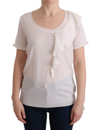 Thumbnail for Elegant White Lana Wool Top