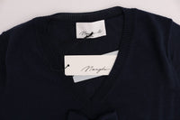 Thumbnail for Elegant Blue Wool Top - Chic Everyday Elegance
