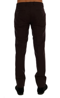 Thumbnail for Elegant Slim Fit Formal Trousers in Purple