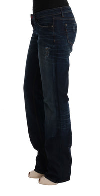 Thumbnail for Elegant Blue Regular Fit Cotton Jeans