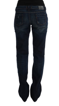 Thumbnail for Elegant Blue Regular Fit Cotton Jeans