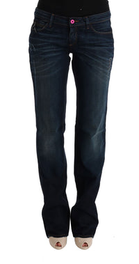 Thumbnail for Elegant Blue Regular Fit Cotton Jeans