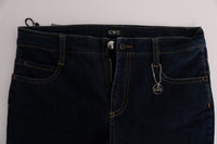 Thumbnail for Chic Flared Cotton Jeans in Blue