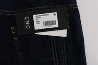 Thumbnail for Chic Flared Cotton Jeans in Blue