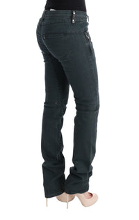 Thumbnail for Chic Superslim Gray Cotton Jeans