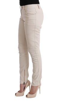 Thumbnail for Chic White Slim Fit Denim Treasure