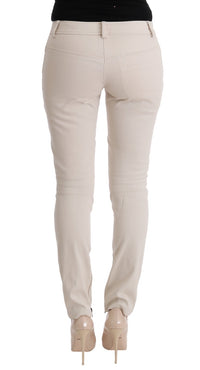 Thumbnail for Chic White Slim Fit Denim Treasure