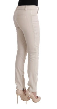Thumbnail for Chic White Slim Fit Denim Treasure