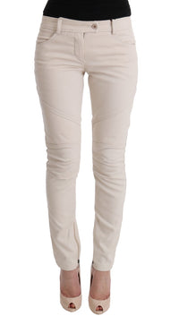Thumbnail for Chic White Slim Fit Denim Treasure