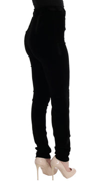 Thumbnail for Sleek High-Waist Black Trousers