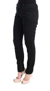 Thumbnail for Chic Black Slim Fit Trousers