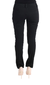 Thumbnail for Chic Black Slim Fit Trousers