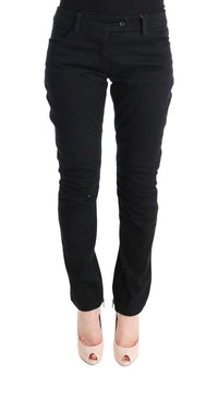 Thumbnail for Chic Black Slim Fit Trousers