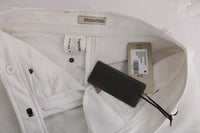 Thumbnail for Chic White Slim Fit Cotton Pants