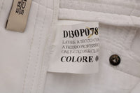 Thumbnail for Chic White Slim Fit Cotton Pants