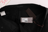 Thumbnail for Sleek Black Cotton Slim Fit Pants