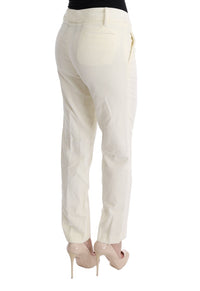 Thumbnail for Chic White Regular Fit Pants
