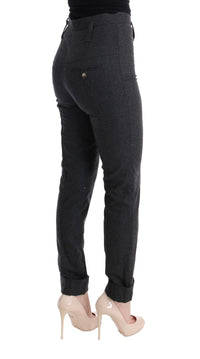 Thumbnail for Chic Gray Casual Skinny Pants