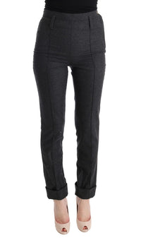 Thumbnail for Chic Gray Casual Skinny Pants